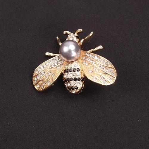 Bee brooch women - bee, rhinestone