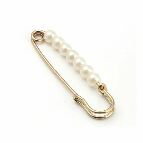 Headwear pearl gold clip - gold, pins
