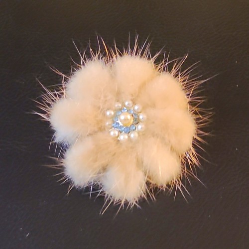 Vintage cream fur - cream,