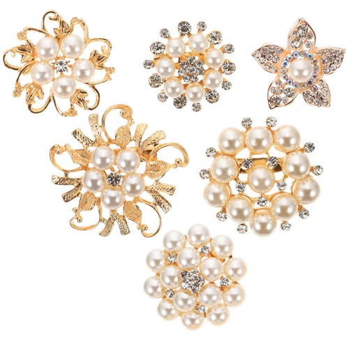 Handmade alloy pearl brooch - handmade,