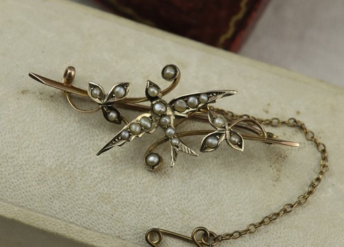 Antique edwardian 9ct gold and - antique,