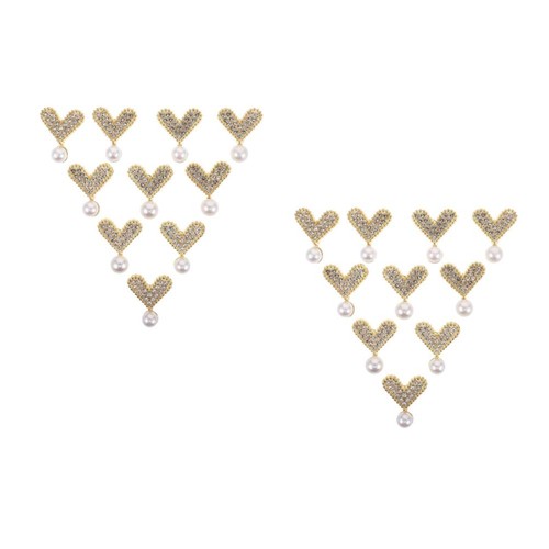 Elegant pearl accent heart - elegant,