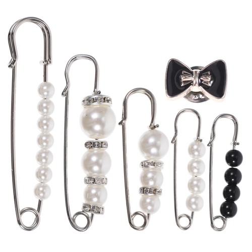 6pcs pearl brooch pins - brooch, for