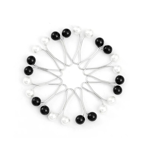 12pcs pearl hijab - pearl, anti