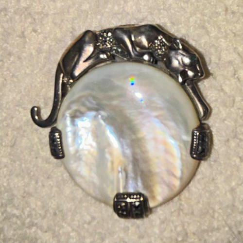Art deco panther brooch 925 - panther,