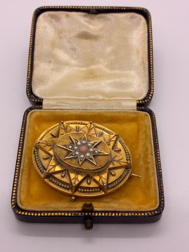9ct gold large oval - , celestial