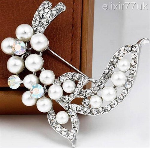 Silver leaf flower - silver, pearl