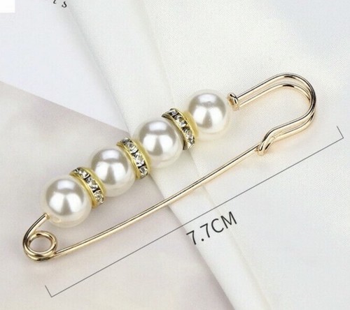 1pcs white pearls brooch - 1pcs,