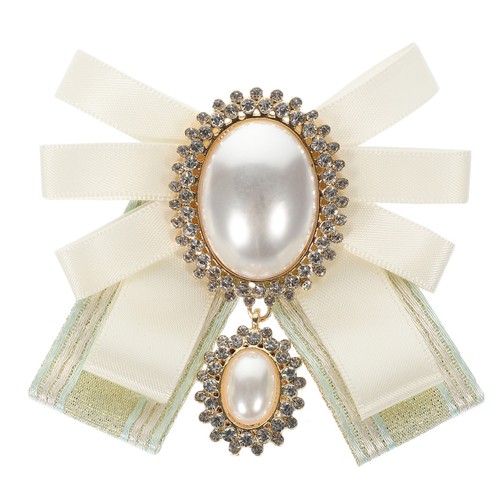 Black bow tie brooch - brooch, women
