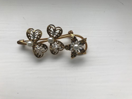 Vintage gold silver tone - gold,