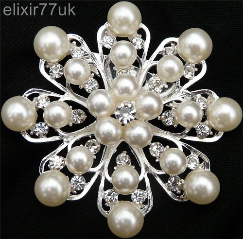 Silver faux pearl - faux,