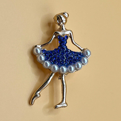 Gold tone ballerina - ballerina, dancer