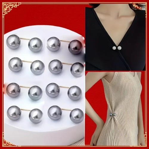 8pcs pearl brooch waist pins - 8pcs, &