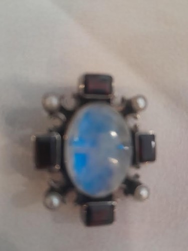Vintage silver brooch set - silver,