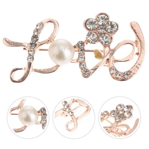Retro love brooch durable - retro,