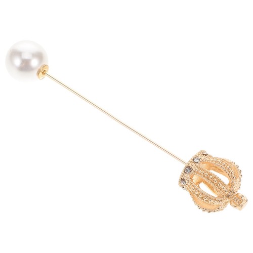 Faux pearl brooch pins - faux, stick