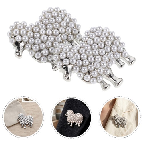 Durable vintage lamb - vintage, brooch