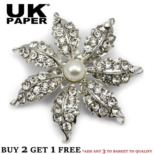 Silver flower leaf - 2", brooch