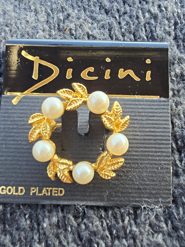 Dicini gold plated leaf - plated, wreath