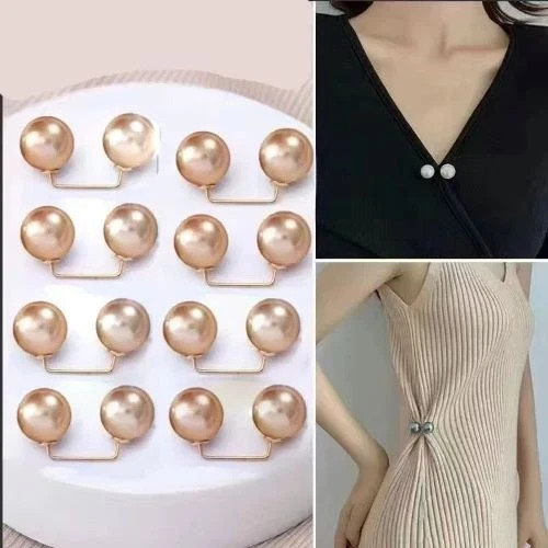 8pcs pearl brooch waist - pearl,
